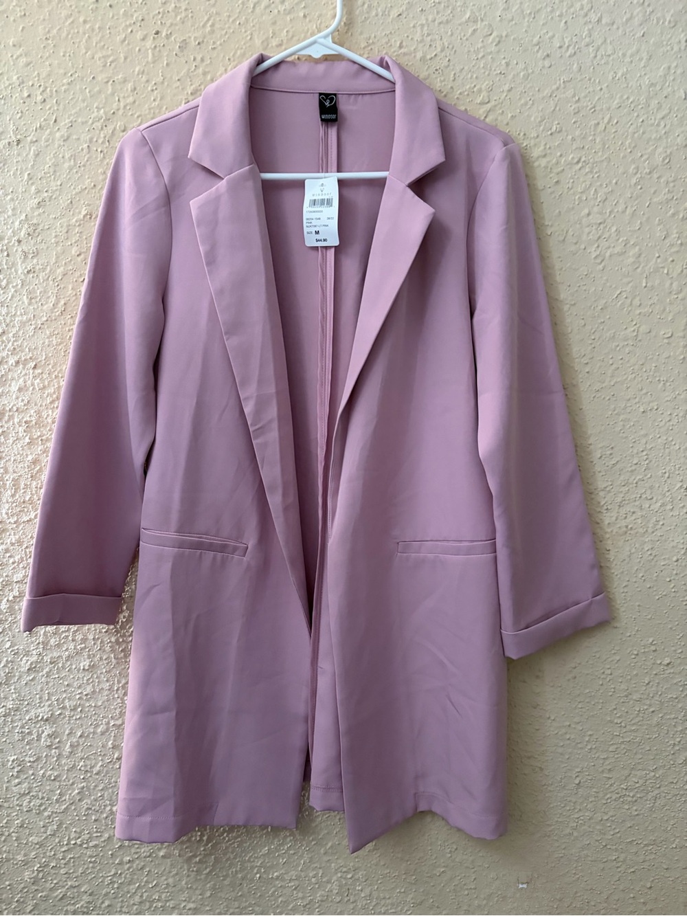 Windsor Dusty Mauve Open-Front Blazer
